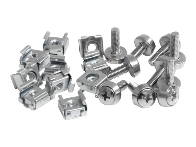 StarTech.com M5 Mounting Screws and Cage Nuts for Server Rack Cabinet - Pack of 50 Server Rack Screws (CABSCREWM5) - Rack screws and nuts (pack of 50) - for P/N: RACK-21U-20-WALL-OA, RACK-24U-20-WALL-OA, RK12OD2, SHELF-2U-20-CENTER-V