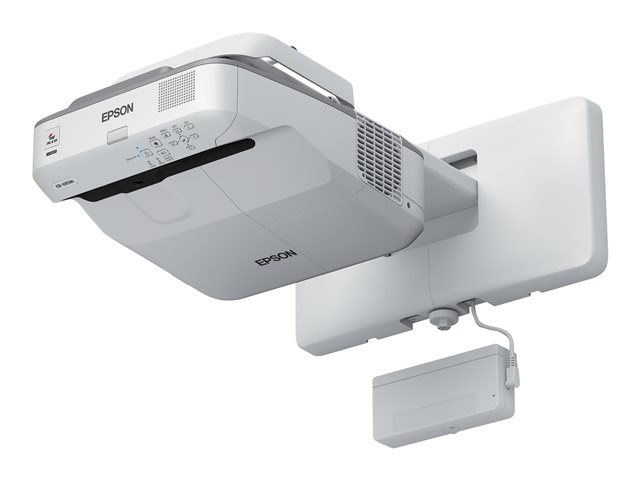 Epson EB-695Wi - 3LCD projector - 3500 lumens (white) - 3500 lumens (colour) - WXGA (1280 x 800) - 16:10 - 720p - LAN - grey, white