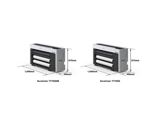 Epson SureColor T7700DM - 44\" multifunction printer - colour - ink-jet - Roll (111.8 cm) (media) - USB 2.0, Gigabit LAN, Wi-Fi(ac), NFC