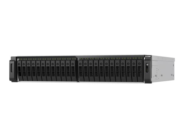 QNAP TS-H3077AFU-R5 - NAS server - 30 bays - rack-mountable - SATA 6Gb/s - RAID RAID 0, 1, 5, 6, 10, 50, 60, JBOD - RAM 32 GB - 2.5 Gigabit Ethernet / 10 Gigabit Ethernet - iSCSI support - 2U