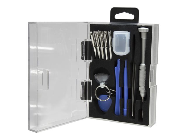 StarTech.com Cell Phone Repair Kit - with Case - Multipurpose - Computer Tool Kit - Electronics Kit - PC Tool Kit (CTKRPR) - Mobile phone repair tool set - 23 pieces - in case