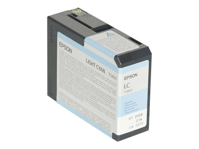 Epson T5805 - 80 ml - light cyan - original - ink cartridge - for Stylus Pro 3800, Pro 3880