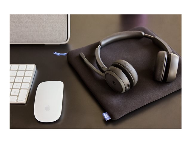Cisco Headset 722 - Headset - on-ear - Bluetooth - wireless - carbon black - Cisco Webex Certified