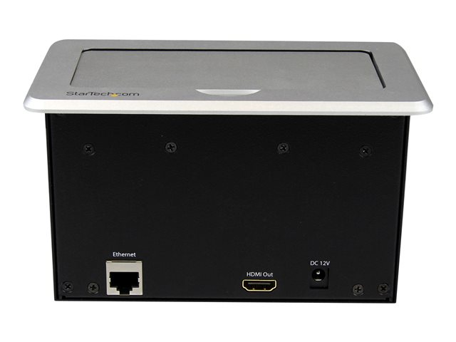 StarTech.com Conference Table Connectivity Pop up Box with AV and Data Ports - HDMI, VGA, Component, MDP to HDMI Output (BOX4HDECP) - Mounting plate - HD-15, RCA X 2, RJ-45, mini-phone stereo 3.5 mm, RCA, HDMI, USB Type A, mini-DisplayPort