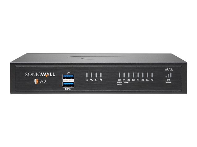 SonicWall TZ370 - Security appliance - 1GbE - NFR - desktop