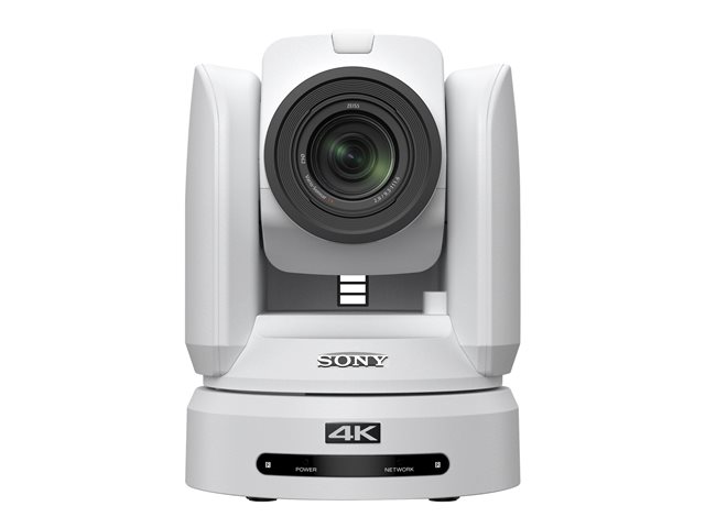 Sony 4K30P PTZ Camera with 12x optical zoom and AC adaptor - white