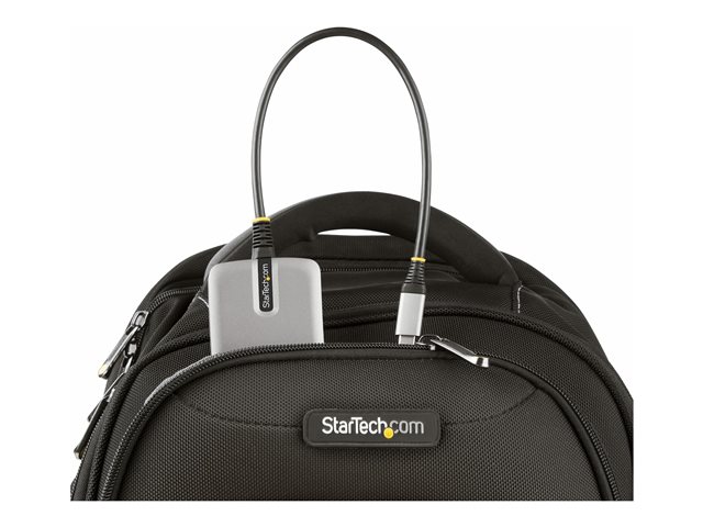 StarTech.com 4-Port USB-C Hub with USB-C DP Alt Mode Video Output 4K 60Hz, 3x USB-A, 1x USB-C, 100W Power Delivery Pass-Through, USB 3.2 Gen 2 (10Gbps), Portable USB Type-C to USB Type-A/C - 1ft (30cm) Host Cable (HB31C3A1CDPPD3) - Hub - 1 x USB-C +