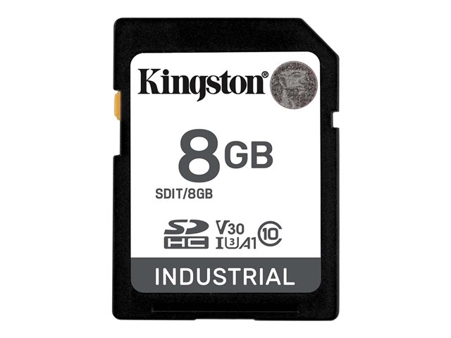 Kingston Industrial - Flash memory card - 8 GB - A1 / Video Class V30 / UHS-I U3 / Class10 - microSDHC UHS-I