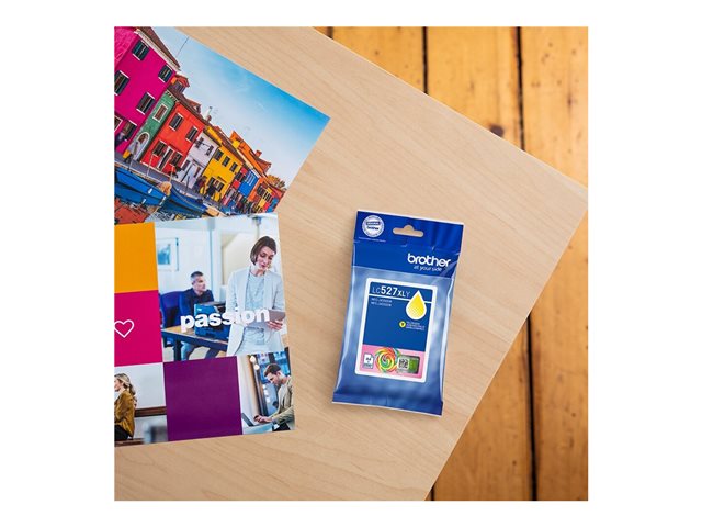 Brother LC527XLY - High Yield - yellow - original - pillow pack - ink cartridge - for Brother MFC-J4350DW, MFC-J4550DW