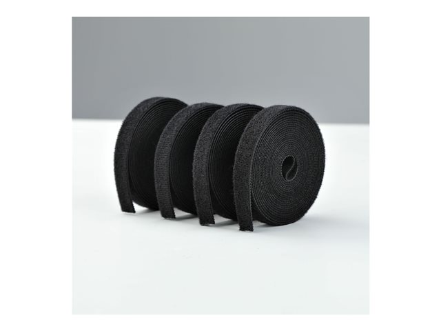 4-pack 4.6m (15ft) Hook and Loop Roll