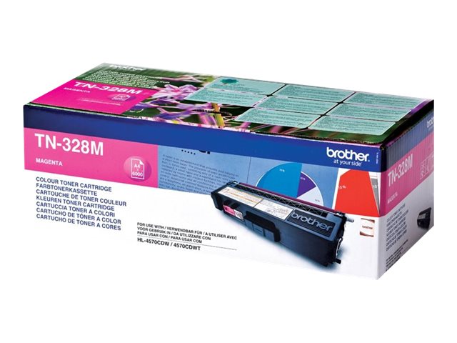 Brother TN328M - Magenta - original - toner cartridge - for Brother DCP-9270CDN, HL-4570CDW, HL-4570CDWT, MFC-9970CDW