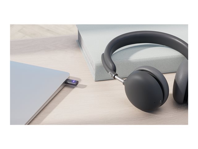 Logitech Zone Wireless 2 UC - Headset - on-ear - Bluetooth - wireless - active noise cancelling - USB-C via Bluetooth adapter - graphite - Optimised for UC