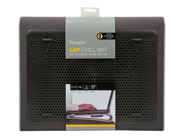 Targus Lap Chill Mat - Notebook cooling pad - 15\" - 17\" - black, grey