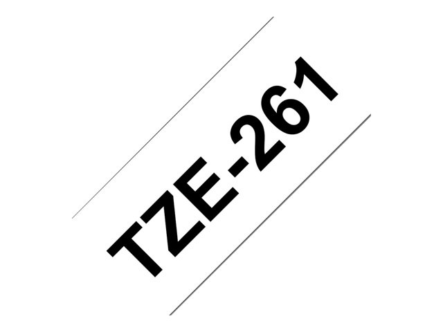Brother TZe-261 - Self-adhesive - black on white - Roll (3.6 cm x 8 m) 1 cassette(s) laminated tape - for Brother PT-P950, P-Touch PT-3600, 550, 9200, 9600, 9700, 9800, D800, E800, P900, P950