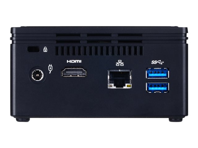 Gigabyte BRIX GB-BACE-3160 (rev. 1.0) - Barebone - Ultra Compact PC Kit 1 x Celeron J3160 / up to 2.24 GHz - RAM 0 GB - HD Graphics 400 - Gigabit Ethernet