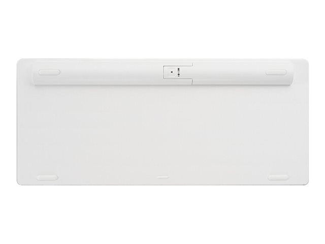 Kensington Multi-Device Dual Wireless Compact Keyboard - Keyboard - wireless - 2.4 GHz, Bluetooth 3.0, Bluetooth 5.0 - UK - silver