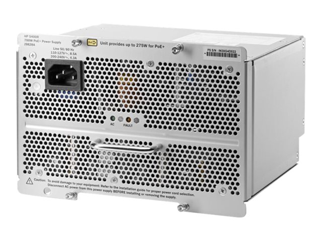 HPE Aruba - Power supply (plug-in module) - 700 watt - Europe - for HPE Aruba 5406R, 5406R 8-port, 5412R, 5412R 92