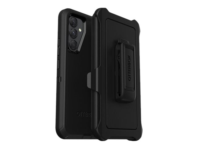 OtterBox Defender Series - Back cover for mobile phone - rugged - polycarbonate, synthetic rubber - black - for Samsung Galaxy A54