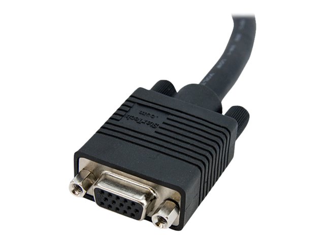 StarTech.com 15m Coax High Resolution Monitor VGA Video Extension Cable - VGA extension cable - HD-15 (VGA) (M) to HD-15 (VGA) (F) - 15 m - molded - black