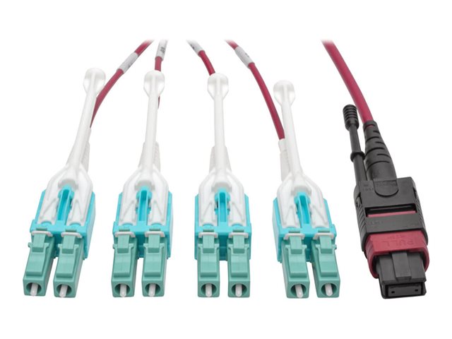 40G MTP/MPO to 4xLC Fan-Out OM4 Plenum-R