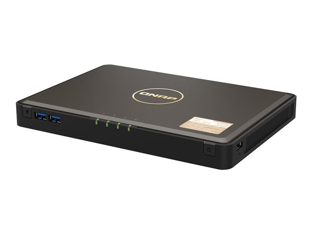 QNAP TBS-464 NASbook - NAS server - 4 bays - RAID RAID 0, 1, 5, 6, 10 - RAM 8 GB - 2.5 Gigabit Ethernet - iSCSI support