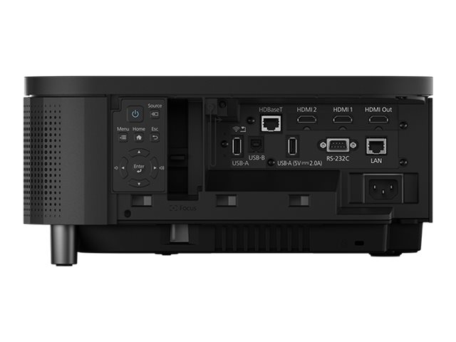 Epson EB-815E - 3LCD projector - 5000 lumens (white) - 5000 lumens (colour) - 16:9 - 1080p - ultra short-throw lens - Wi-Fi / LAN / Miracast - black