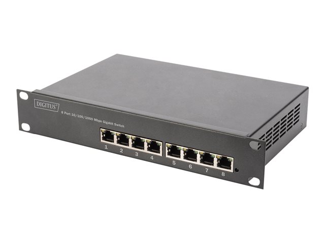 L2 MANAGED GIGABIT ETHERNET POE SWITCH 8-PORT POE 10 INCH 80W POE BUDGET