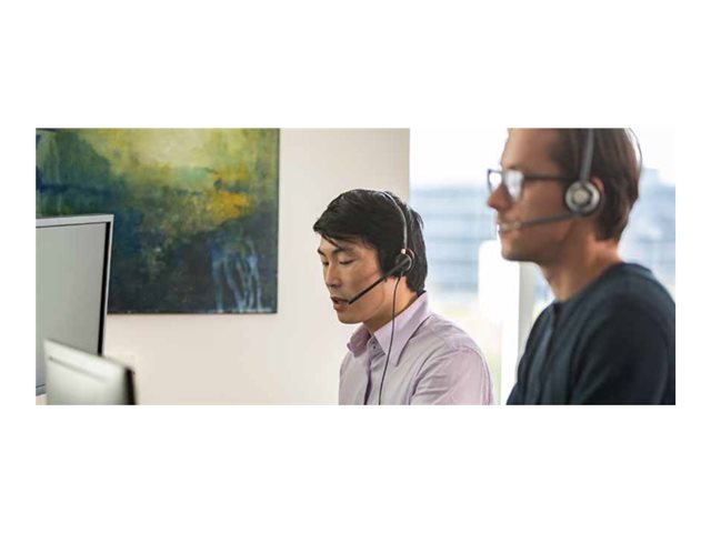Poly EncorePro 525 Microsoft Teams Certified Stereo with USB-A Headset - Replaces Poly SKU 218275-01