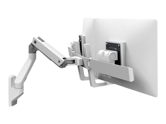 Ergotron HX - Mounting kit (articulating arm, extension, hinge bow, 2 pivots, handle, wall mount) - for 2 LCD displays - white - screen size: up to 32\"
