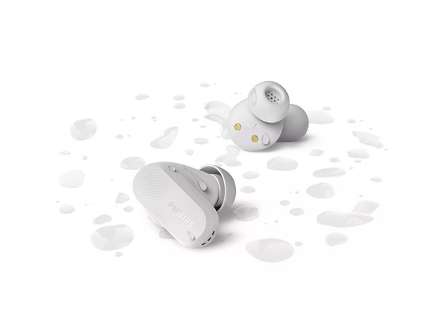 Philips TAT3509WT - True wireless earphones with mic - in-ear - Bluetooth - white
