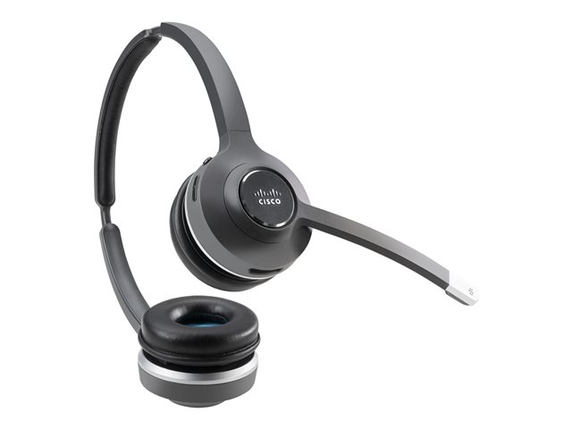 Cisco 562 Wireless Dual - Headset - on-ear - DECT 6.0 - wireless - with Multibase Station - for Cisco DX70, DX80, IP Phone 68XX, Webex Board 55, Board 70, Board 85, Room 55, Room 70