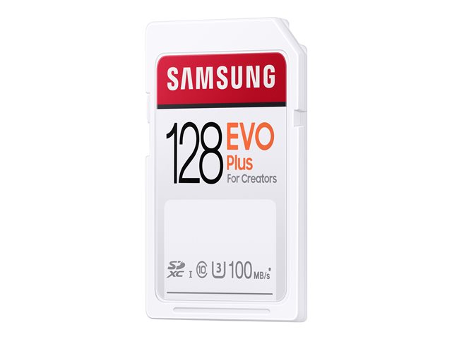 Samsung EVO Plus MB-SC128H - Flash memory card - 128 GB - UHS-I U3 / Class10 - SDXC UHS-I