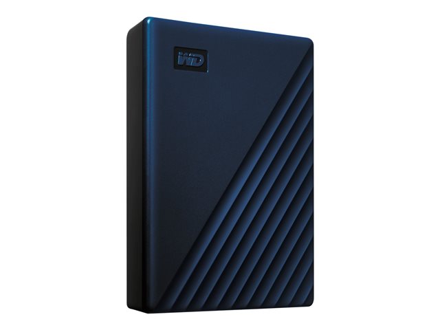 WD My Passport for Mac WDBA2F0050BBL - Hard drive - encrypted - 5 TB - external (portable) - USB 3.2 Gen 1 - 256-bit AES - midnight blue
