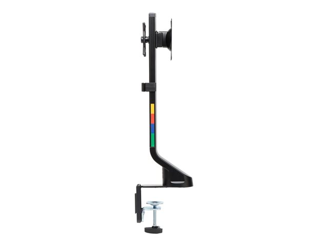 Kensington SmartFit Space-Saving Dual Monitor Arm - Mounting kit - Tilt & Swivel - for 2 monitors - aluminium, plastic, steel - black - screen size: up to 27\" - desktop, C-clamp, grommet, desk-mountable
