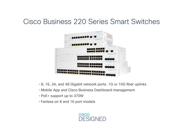 CBS220 Smart 24-port GE 4x1G SFP