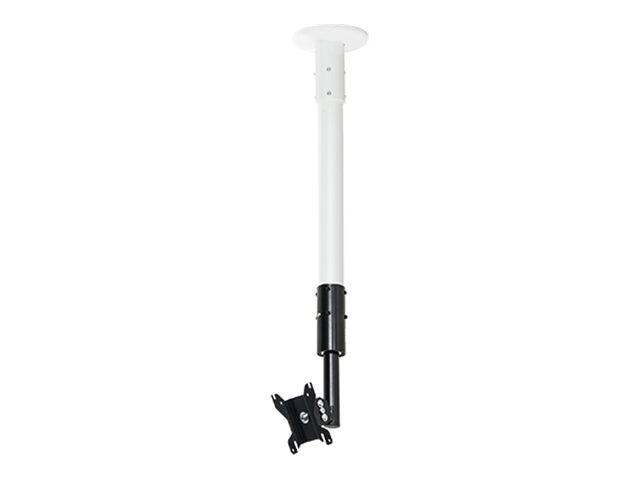 B-TECH BT7553-050 - Mounting kit (ceiling mount, pole, VESA adapter) - Tilt & Swivel - for flat panel - lockable - black & white - screen size: up to 32\" - desk-mountable, floor mountable