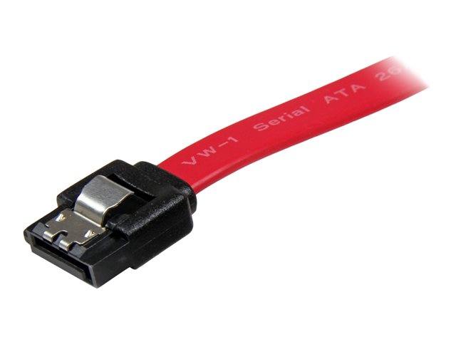 StarTech.com 8in Latching SATA to SATA Cable - F/F - SATA cable - Serial ATA 150/300/600 - SATA (R) to SATA (R) - 20 cm - latched - red - for P/N: 10P6G-PCIE-SATA-CARD, 2P6G-PCIE-SATA-CARD, 4P6G-PCIE-SATA-CARD, 6P6G-PCIE-SATA-CARD