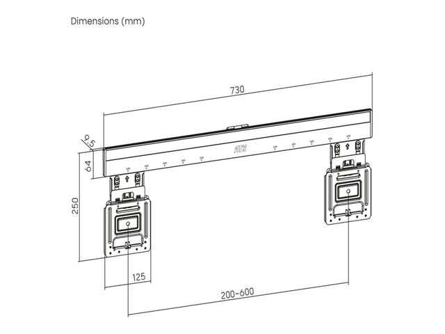 FIX TV MUURBEUGEL SLIM 37\"-80. 1 stk