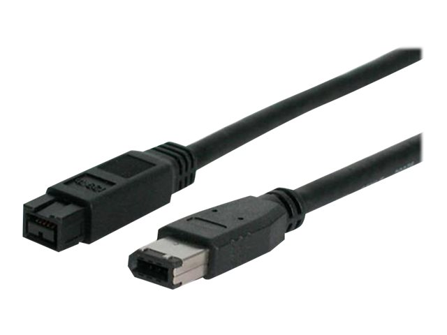 StarTech.com 6 ft IEEE-1394 Firewire Cable 9-6 M/M - IEEE 1394 cable - 6 pin FireWire (M) to FireWire 800 (M) - 6 ft - black - 1394_96_6 - IEEE 1394 cable - 6 PIN FireWire (M) to FireWire 800 (M) - 1.8 m - black - for P/N: BNDTB1394B3, EC1394B2, MPEX1394B3, PCI1394B_3, PEX1394B3, PEX1394B3LP