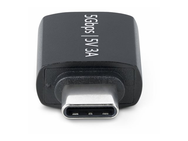 StarTech.com USB-C to USB-A Adapter, USB 5Gbps, Compact USB-C Male to USB-A Female Adapter, Durable Metal Housing, M/F - USB adapter - 24 pin USB-C (M) to USB (F) - USB 3.2 Gen 1 - 5 V - 3 A - passive, up to 5 Gbps data transfer rate - black