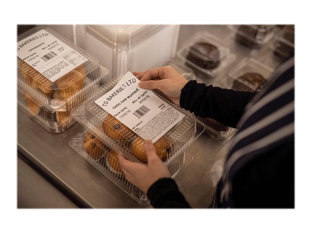 Brother - White - 102 x 152 mm 1700 label(s) (20 roll(s) x 85) die cut labels - for Brother TD-4410D, TD-4420DN, TD-4520DN, TD-4550DNWB, RuggedJet RJ-4230B, RJ-4250WB