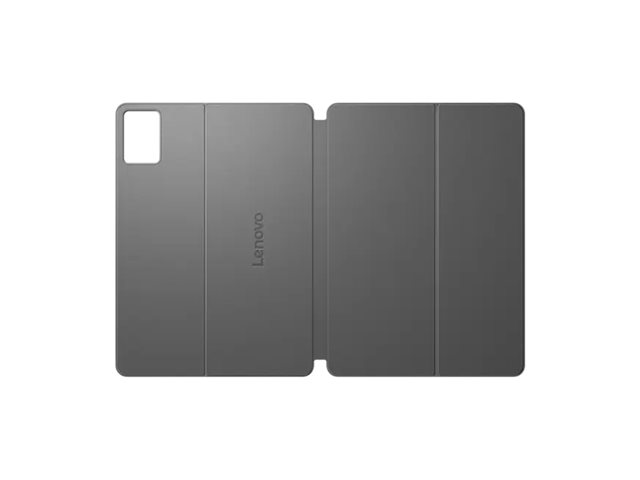 Lenovo - Flip cover for tablet - polyurethane leather - luna grey