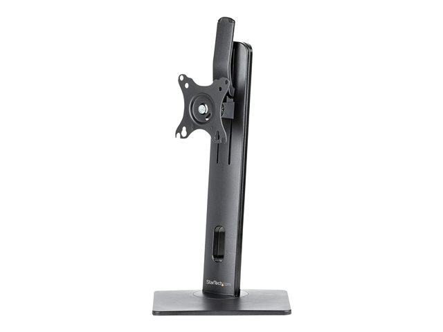 StarTech.com Free Standing Single Monitor Mount, Height Adjustable Monitor Stand, For VESA Mount Displays up to 32\" (15lb/7kg), Ergonomic Monitor Stand for Desk, Tilt/Swivel/Rotate, Black - Universal Monitor Stand - Stand - adjustable arm - for Monitor - aluminium - black - screen size: up to 32\" - desktop stand