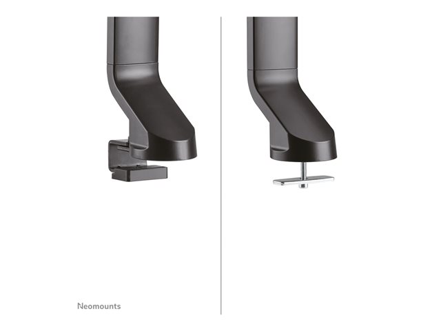 Neomounts FPMA-D860D - Mounting kit - full-motion - for 2 LCD displays - black - screen size: 10\"-27\" - clamp mountable, grommet, desk-mountable