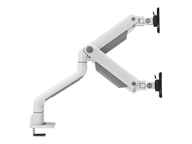 Neomounts DS70S-950WH2 NEXT One - Mounting kit (monitor arm, clamp mounting base, grommet mount) - full-motion - for 2 LCD displays - aluminium - white - screen size: 17\"-35\" - desk-mountable