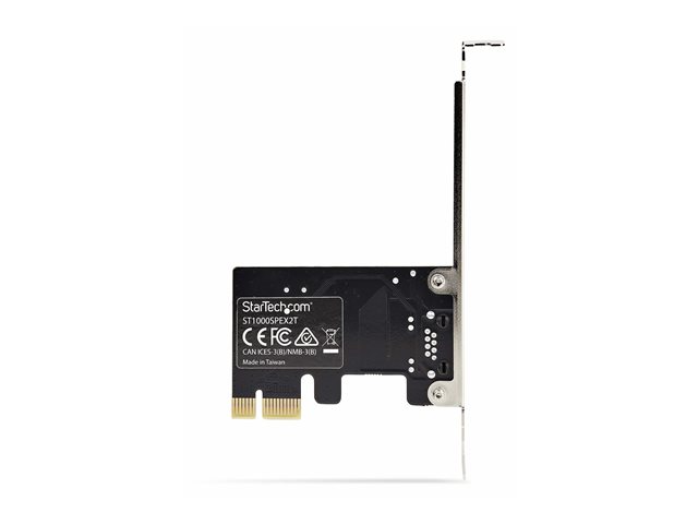 StarTech.com 1-Port Gigabit PCIe Network Adapter Card, TAA Compliant - Network adapter - PCIe low profile - Gigabit Ethernet x 1 - black - TAA Compliant