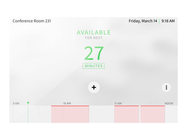 Crestron Room Scheduling Touch Screen TSS-770-W-S - Room manager - wireless, wired - 802.11a/b/g/n/ac, Bluetooth - 2.4 Ghz, 5 GHz - 10/100 Ethernet - smooth white