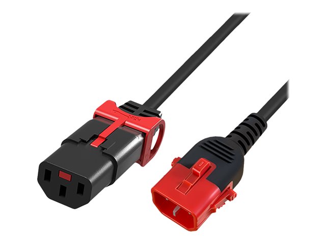 POWERCORD C13SL+-C14L BK 1.00M. 1 stk