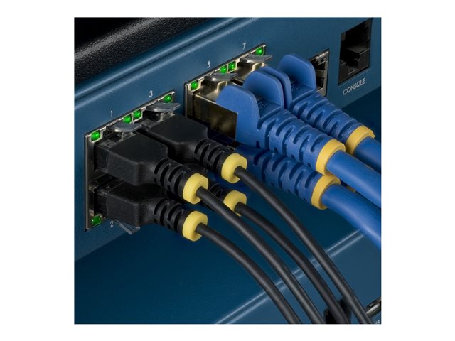 15cm Black Ultra Slim CAT6a Cable