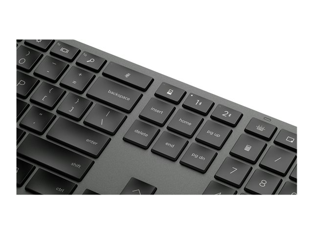HP Dual Mode 975 - Keyboard - backlit - wireless - Bluetooth - QWERTY - English - for Elite Mobile Thin Client mt645 G7, ZBook Studio G9, ZBook Firefly 14 G9, ZBook Fury 16 G9